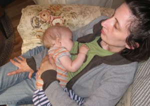 Nursing 9 month old Noa