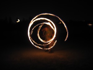My husband is awesome at firespinning.