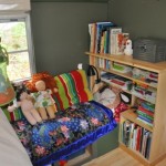 Children's storage, bedroom, 1984 Bluebird schoolbus