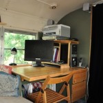 Office, 1984 Bluebird schoolbus