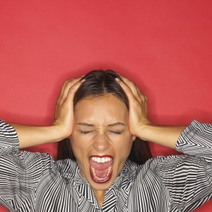 angy, frustrated woman